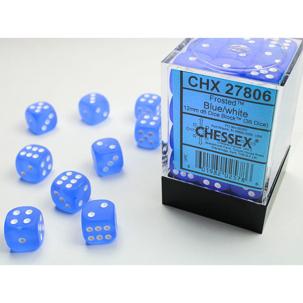 12mm 36d6 Frosted: Blue/White