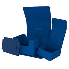 Arcane Fortress Deck Box: Solid Color Blue - Radiant 100+ Deck Vault (Deluxe)