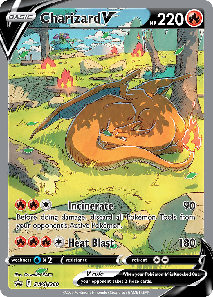 PSA 8 - Charizard V · Sword & Shield Promos #SWSH260