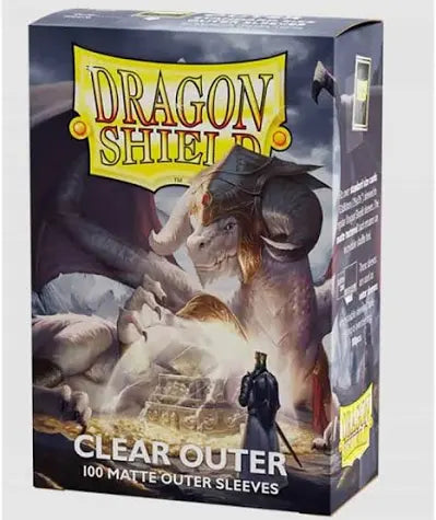 Dragon Shield Sleeves: Standard- Matte Outer Sleeves - Clear (100 ct.)