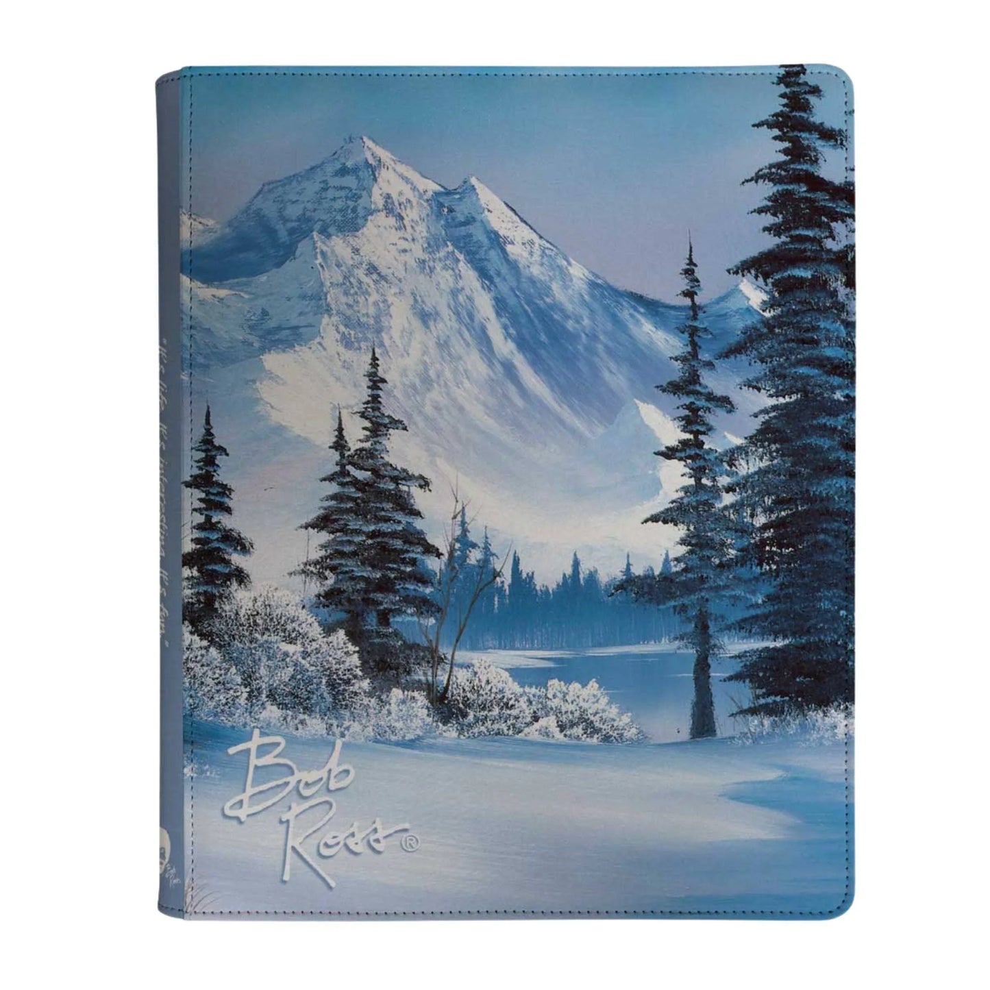 Binder: PRO 9- Pocket Zippered- Bob Ross Winter Paradise