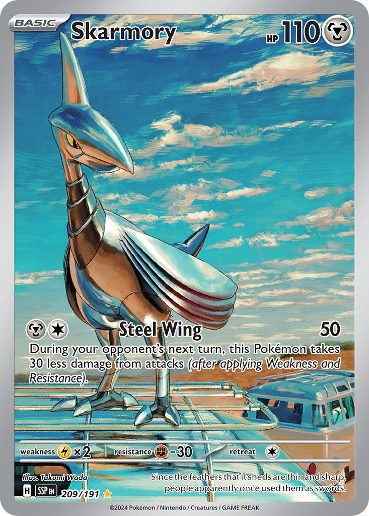 PSA 9 - Skarmory · Surging Sparks (SSP) #209