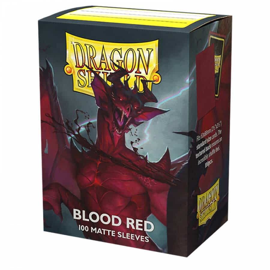 Dragon Shield  Sleeves: Standard- Matte Blood Red (100 ct.)