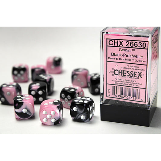 16mm 12d6 Gemini: Black-Pink/White