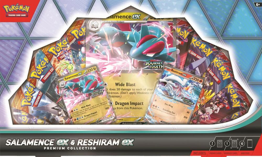 Salamence ex & Reshiram ex Premium Collection (1 Per Customer)