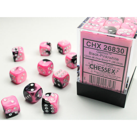 12mm 36d6 Gemini: Black-Pink/Gold
