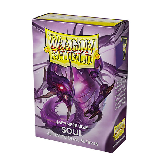Dragon Shield Sleeves: Japanese DUAL- Matte Purple/Soul (60 ct.)