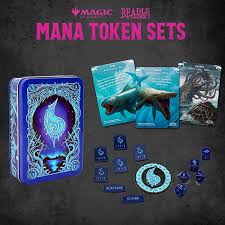 MTG: Token Set- Blue Mana Metal Token Set