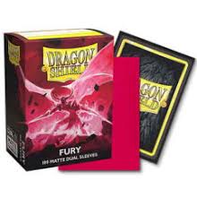 Dragon Shield  Sleeves: Standard DUAL- Matte Fury 'Alaric, Crimson King' (100 ct.)