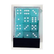 12mm 36d6 Frosted: Teal/White