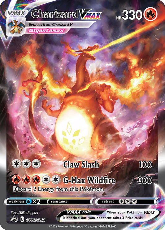 PSA 9 - Charizard VMAX · Sword & Shield Promos #SWSH261