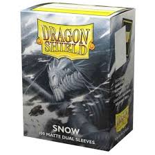 Dragon Shield  Sleeves: Standard DUAL- Matte Snow 'Nirin' (100 ct.)