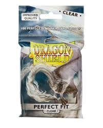 Dragon Shield  Sleeves: Perfect Fit Standard- Clear/Clear (100 ct.)