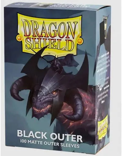 Dragon Shield  Sleeves: Standard- Matte Outer  Sleeves - Black (100 ct.)