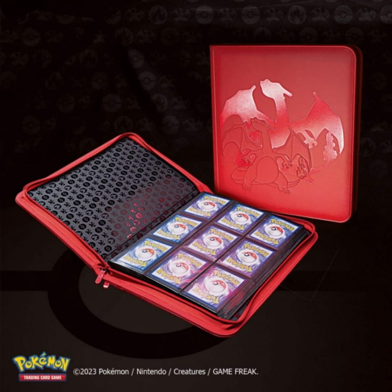 Binder: PRO 9-  Pocket Pokemon Zippered- Elite  Series Charizard