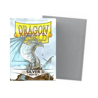Dragon Shield Sleeves: Standard- Matte Silver (100 ct.)
