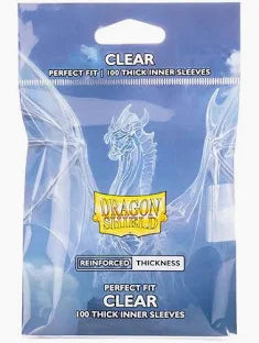 Dragon Shield  Sleeves: Perfect Fit Standard- Thick Inner Sleeves- Clear (100  ct.)
